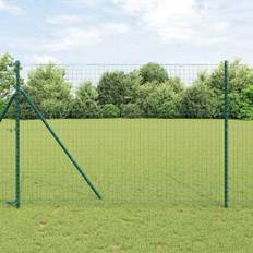vidaXL Hegnspæl 26 pcs Grøn 3.2 x 3.2 x 210 cm Stål