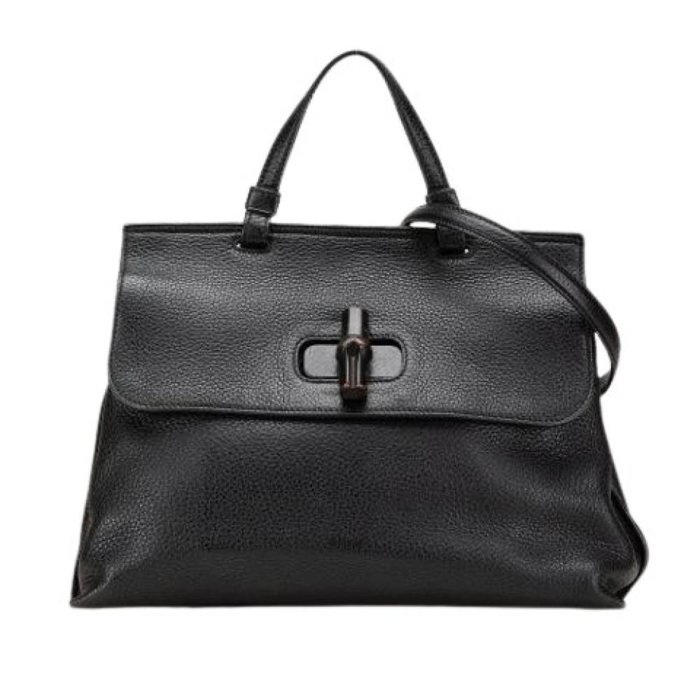 Gucci Vintage Pre-owned The Daily Satchel - Vintage - Dame - Sort - ONE SIZE - Uld