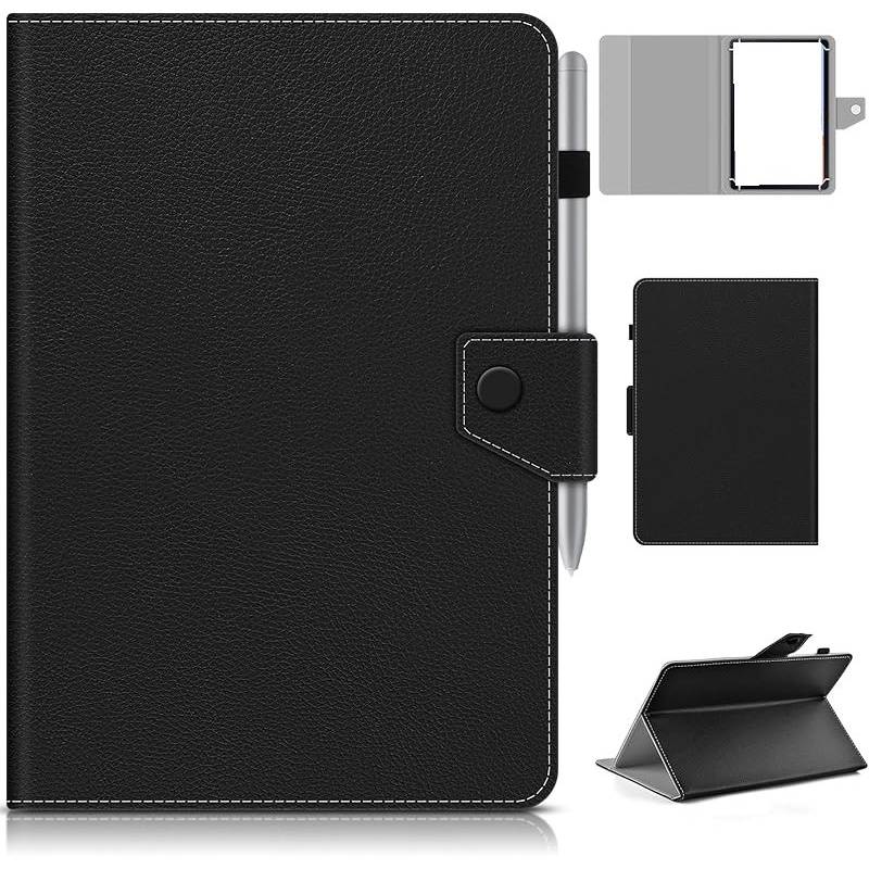 Case For 10.1inch Tablet Case, 10.5 Inch Tablet Cover, Travel Portable Protective Folio Stand Shell Case With 4 Fixed Rings For All Kinds Of 9.5 Inch /ios/windows Tablet