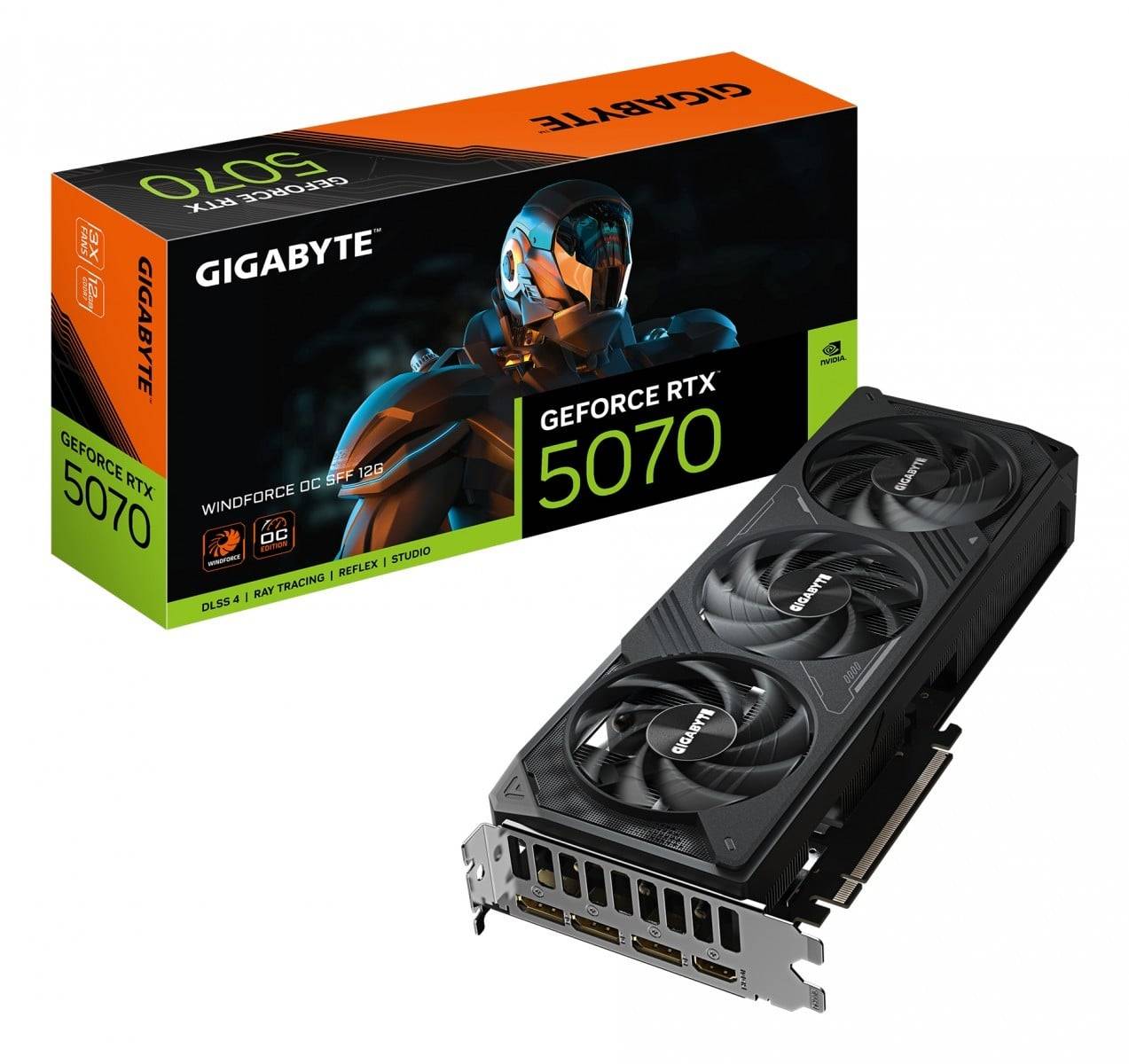 Gigabyte GeForce RTX 5070 WINDFORCE OC SFF 12GB GV-N5070WF3OC-12GD