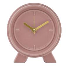 Interval Ceramic Mantel Clock - Pink Clay One Size rosa