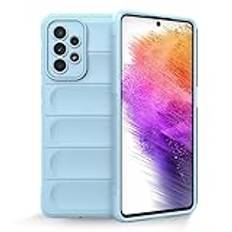 ATISIJIE Silicone Case för Samsung Galaxy A54 5G,extra tunt premium mobilskal, Soft TPU stötsäkert ultratunt helkroppsskydd Fodral Cover-Ljusblå