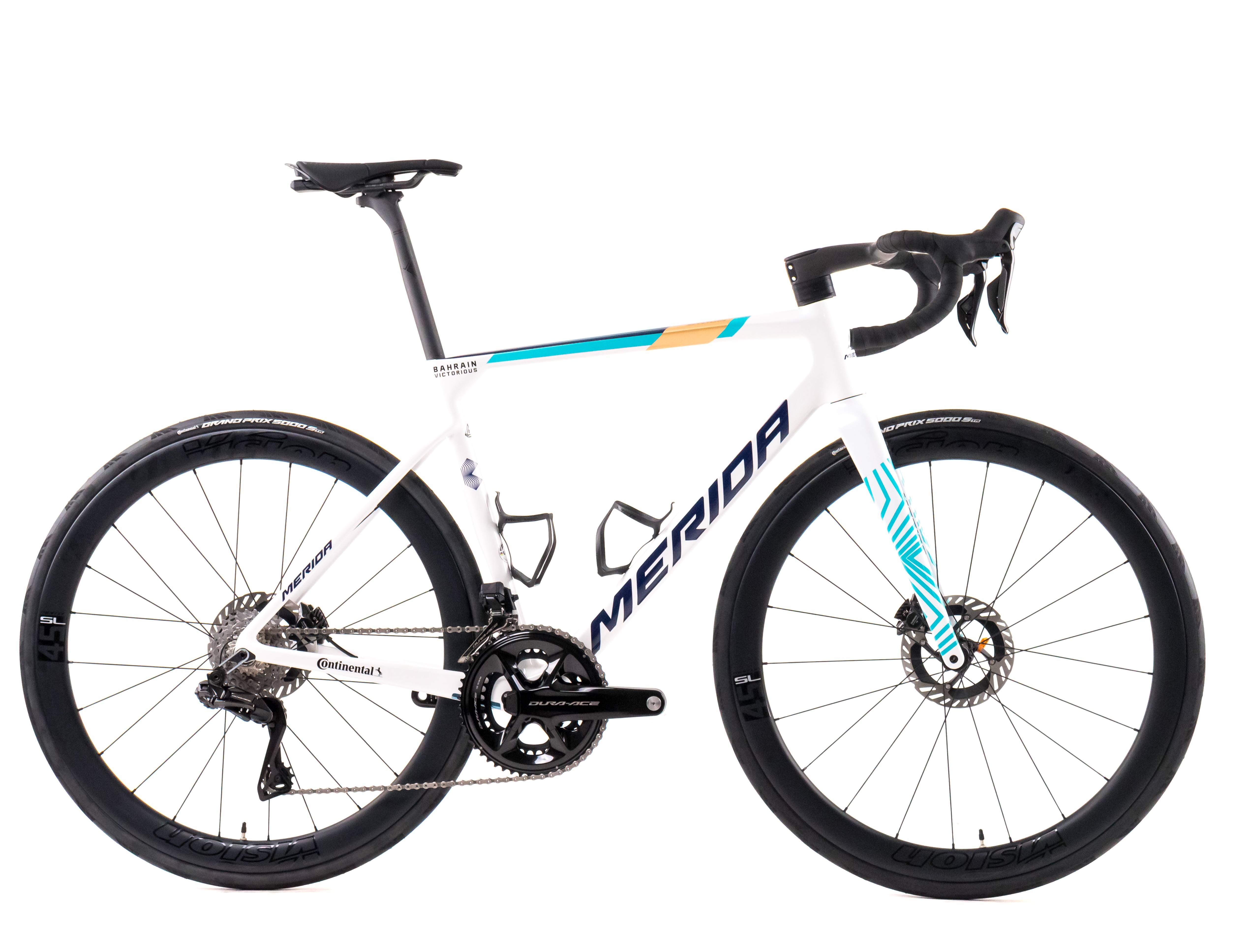 Merida Scultura Team 2024 - Shimano Dura-Ace Di2 2x12sp - Vision Metron 45 SL - 002 / S / Bahrain Victorious