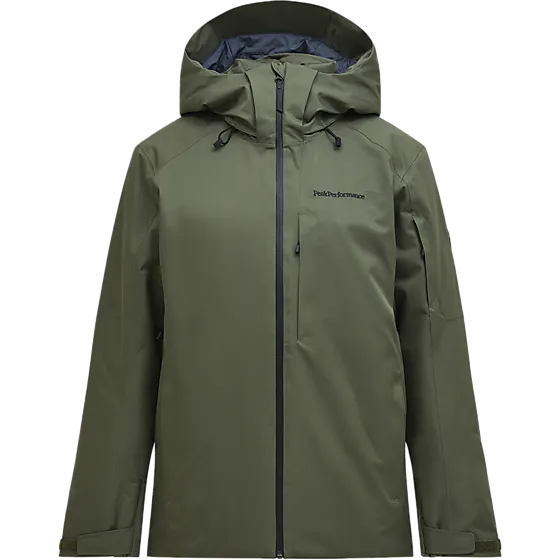 Peak Performance M Maroon Insulated Jacket Snowboardkläder Pine Needle - Medium
