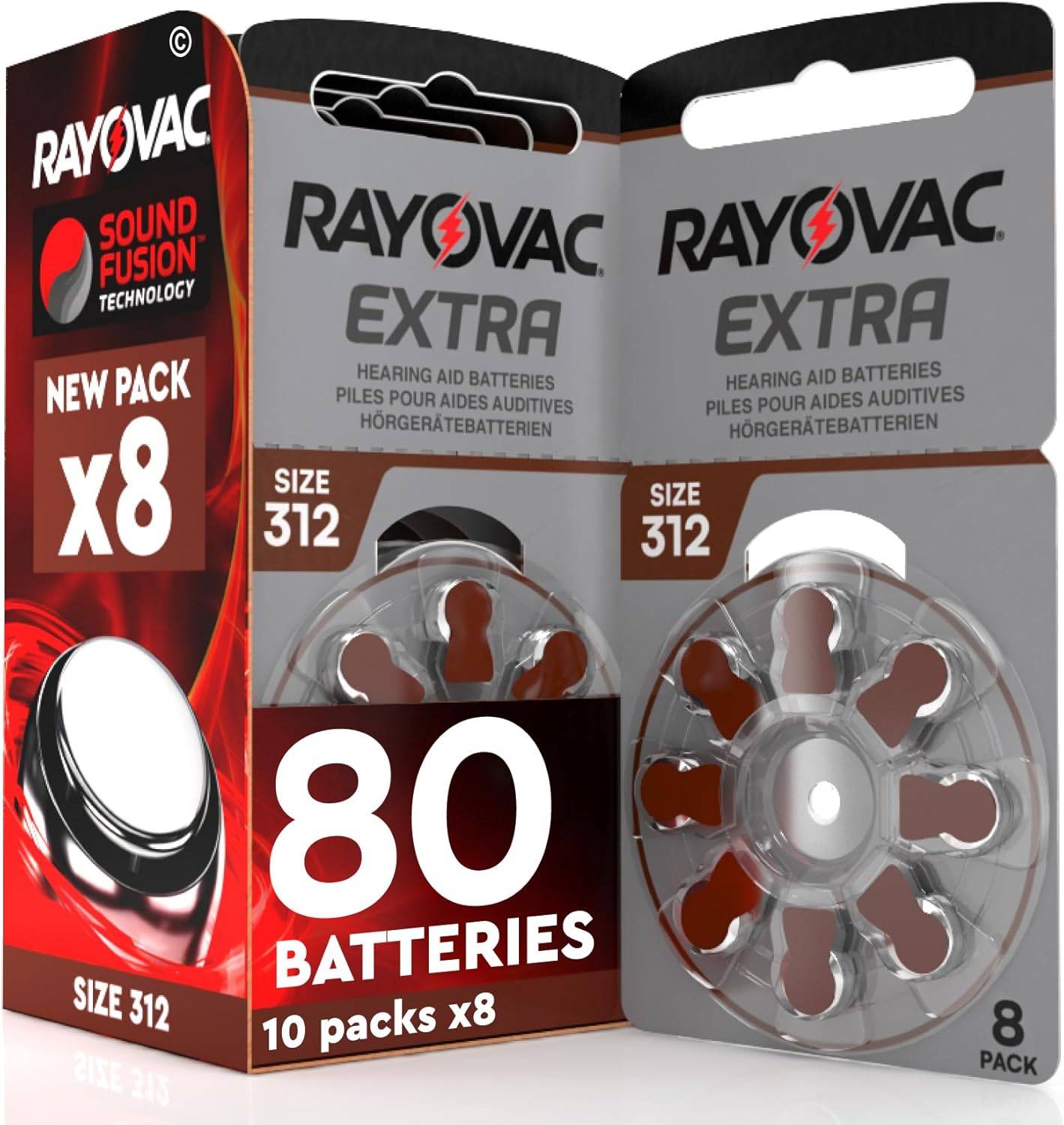 Rayovac Extra 312 80-pack
