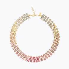 Caroline Svedbom Rosanna Halsband/ Pastel Rainbow Combo (Guld)
