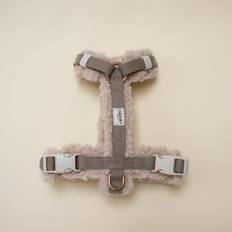 Teddy - Justerbar hundesele af blødt fleece (beige) - L / Beige