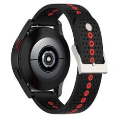 Samsung Galaxy Watch5 45/40mm / Galaxy Watch5 Pro 45mm - Dual color Silikone rem 20mm - Sort/Orange