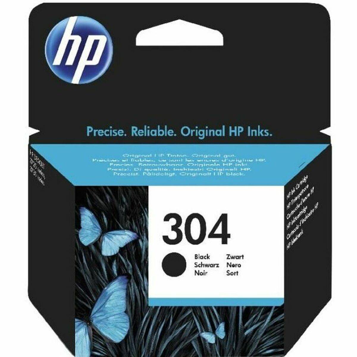 Original HP 304 Svart Bläckpatron