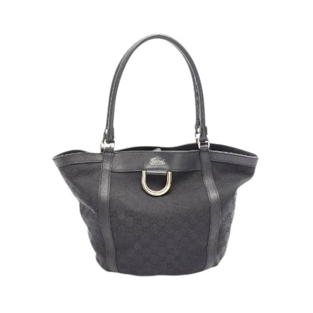 Gucci Vintage Pre-owned Abbey GG Canvas Tote Bag - Vintage - Dame - Sort - ONE SIZE - Uld