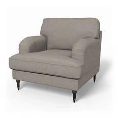 IKEA - Stocksund Armchair Cover, Greige, Bouclé & Texture - Bemz