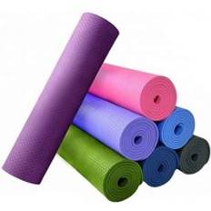Yogamatta 8mm yoga väska yogamattor gym matta yoga mata göra jogi gymnastik matta yogamatta rem matta för träningsmatta yoga yoga kudde - Rosa