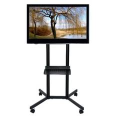 TV-stander. T/fladskærms-TV 30-50". M/hjul. SORT