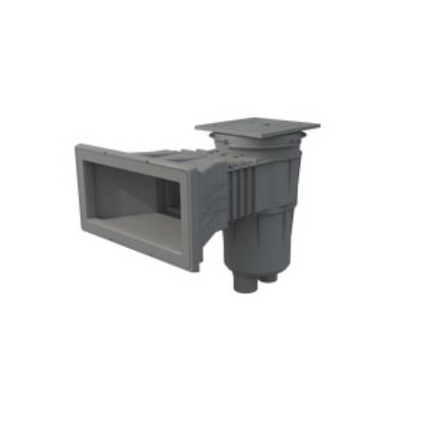 AstralPool skimmer m. bred mundåbning i ABS plast, 17,5 liter - 17,5 liter standard, Lysegrå