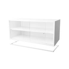 Zweed Molto vitrinmodul 840 vit, inkl. vit metallram - Vit