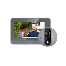 C87 Tuya Smart WiFi Hemdörr Ringklocka Peephole Kamera 1080P Trådlös Ringklocka Dörr Utomhus Monitor Nattsyn Videodörrkl