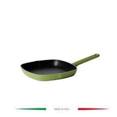 SQUARE GRIDDLE PAN "COOK&COLOR" - Avocado green