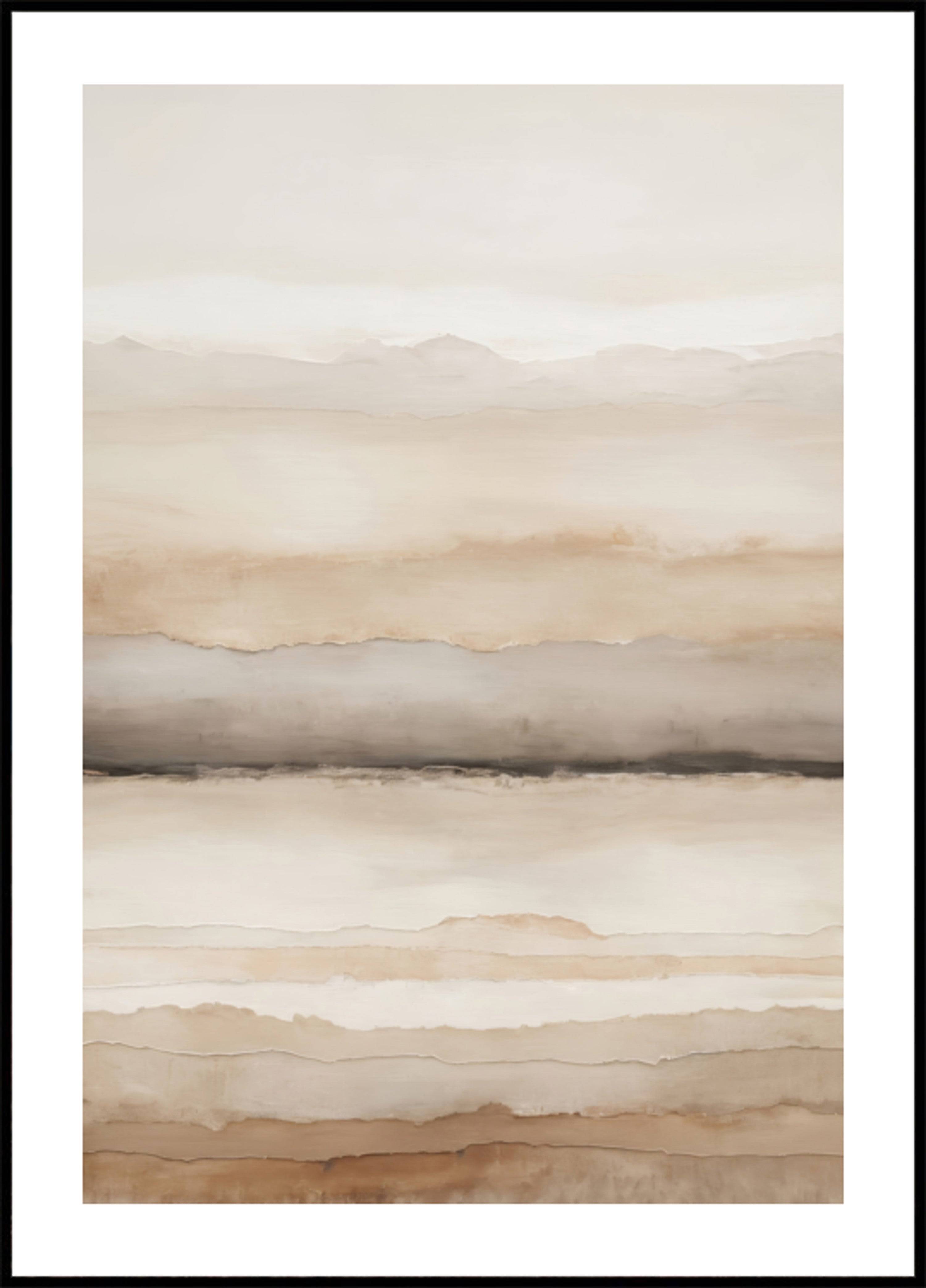 Earthy Layered Abstract (70x100) - Plakater > Osorterade verk, BD