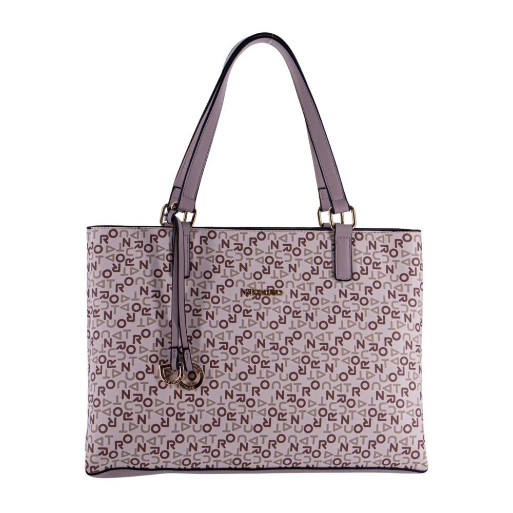 Roncato Logo Eco-Leather Håndtaske - Tasker - Dame - Lilla - ONE SIZE - Læder
