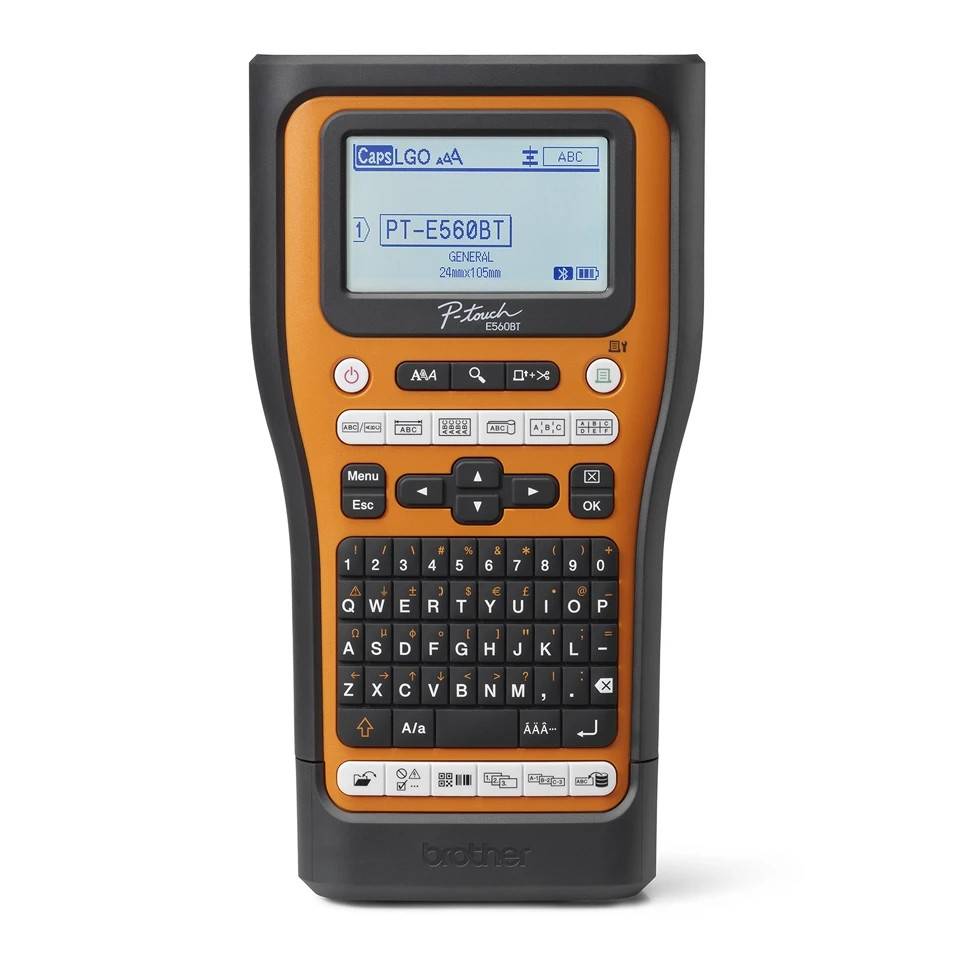 Brother PT-E560BTSP professionel labelprinter med integreret Bluetooth, kuffert og 4 TZe-tape