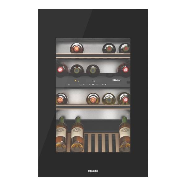 MIELE KWT 6422 iG vinkøleskab Sort, 33 flasker, 2-zoner