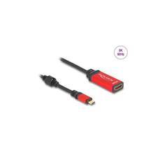 Delock - 60053 - USB Type-C to HDMI Adapter DP Alt Mode 8K 60 Hz with HDR function red