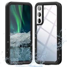 REDPEPPER A-serien för Samsung Galaxy S22 5G [Support Fingerprint Unlock] Hybridtelefonfodral Transparent baksida IP68 Vattentät IP6X Dammtät