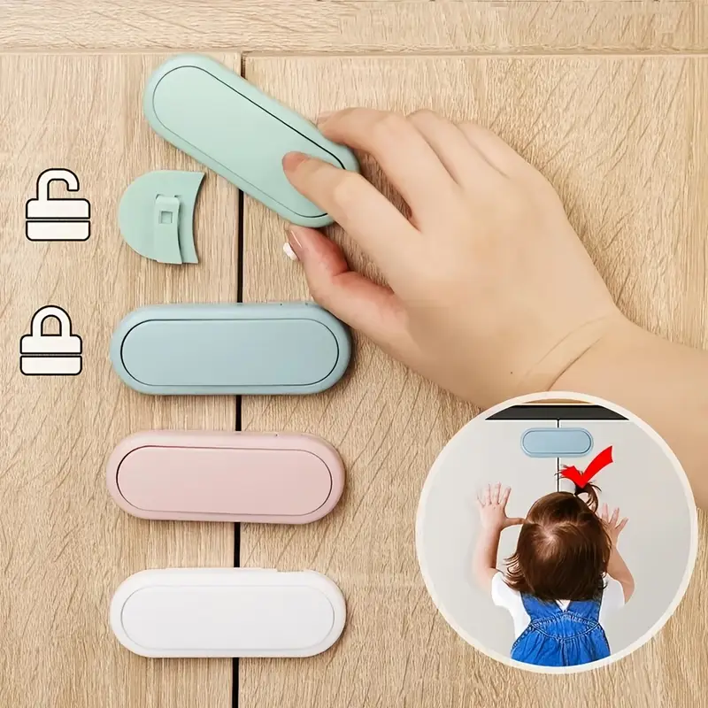 3-piece child safety drawer lock invisible magnetic cabinet lock to prevent baby from opening the cabinet door lock for refriger