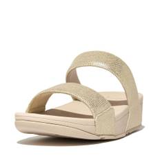 Sandals LULU SLIDES Platino cm [Fit Flop] GLITZ-CANVAS Women's 25.0