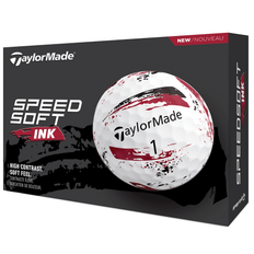 TaylorMade Speed Soft Ink Golf Balls - White