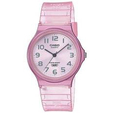 CASIO MQ-24S-4BJF [Casio Collection(MQ-24) Skelton Color Model] Round Watch Pink Resin Analog