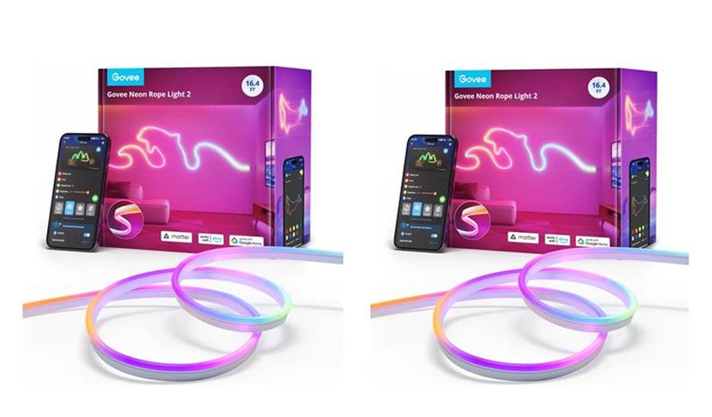 Govee 5M Neon LED Ljuslist (2-pack) – Matter & Smart Hem Kompatibel
