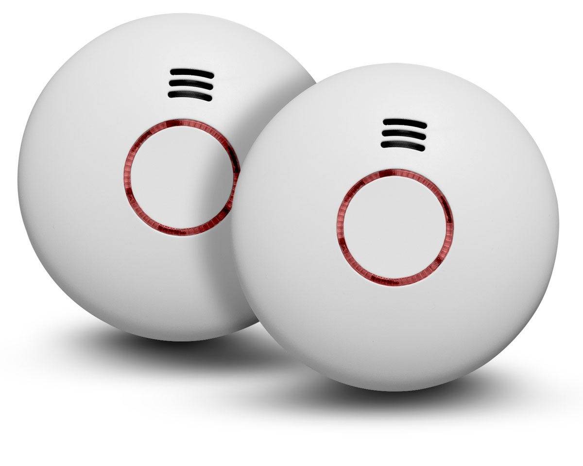 Brandvarnare med temperaturvarnare Housegard Origo™ - Sammankopplingsbar - 2-pack