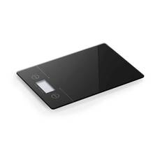 Digital køkkenvægt, touch, sort glas, 5kg/1g, autosluk