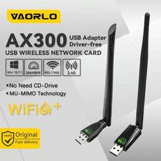 Ny WIFI 6 USB-adapter AX286 nätverkskortadapter 2,4 GHz Wi-Fi-dongel 802.11AX antennsignalmottagare för bärbar dator Windows 10 11 stöder MU-MIMO-ansl - Svart (AX300 Modell A,AX300 Modell B,AX300 Modell C)