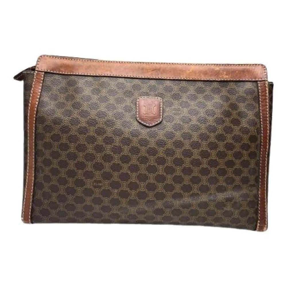 Celine Vintage Pre-owned Leather Clutch - Vintage - Dame - Brun - ONE SIZE - Læder