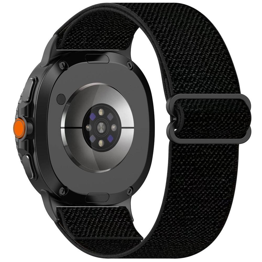 Elastiskt Nylonarmband Samsung Galaxy Watch Ultra 2 (2026) Svart