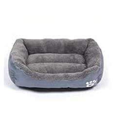 All-Season Square Dog Sleeping Bed Mat Mjuk Bomull Full Fyllning Elastisk Pet Cat Sofa Mat(Gray,XXL-95x72cm)