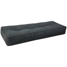 Ryghynde til pallesofa - 120x40 cm - 15 cm tyk ryghynde til palle - Antracitgrå pallehynde - Nordstrand Home pallesofa hynde