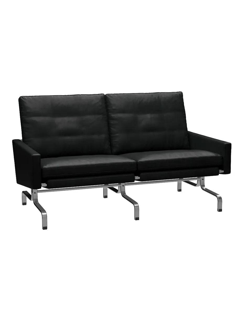 PK31/2 2 pers. Sofa af Poul Kjærholm Grace læder / Sort - Jacobsen Plus