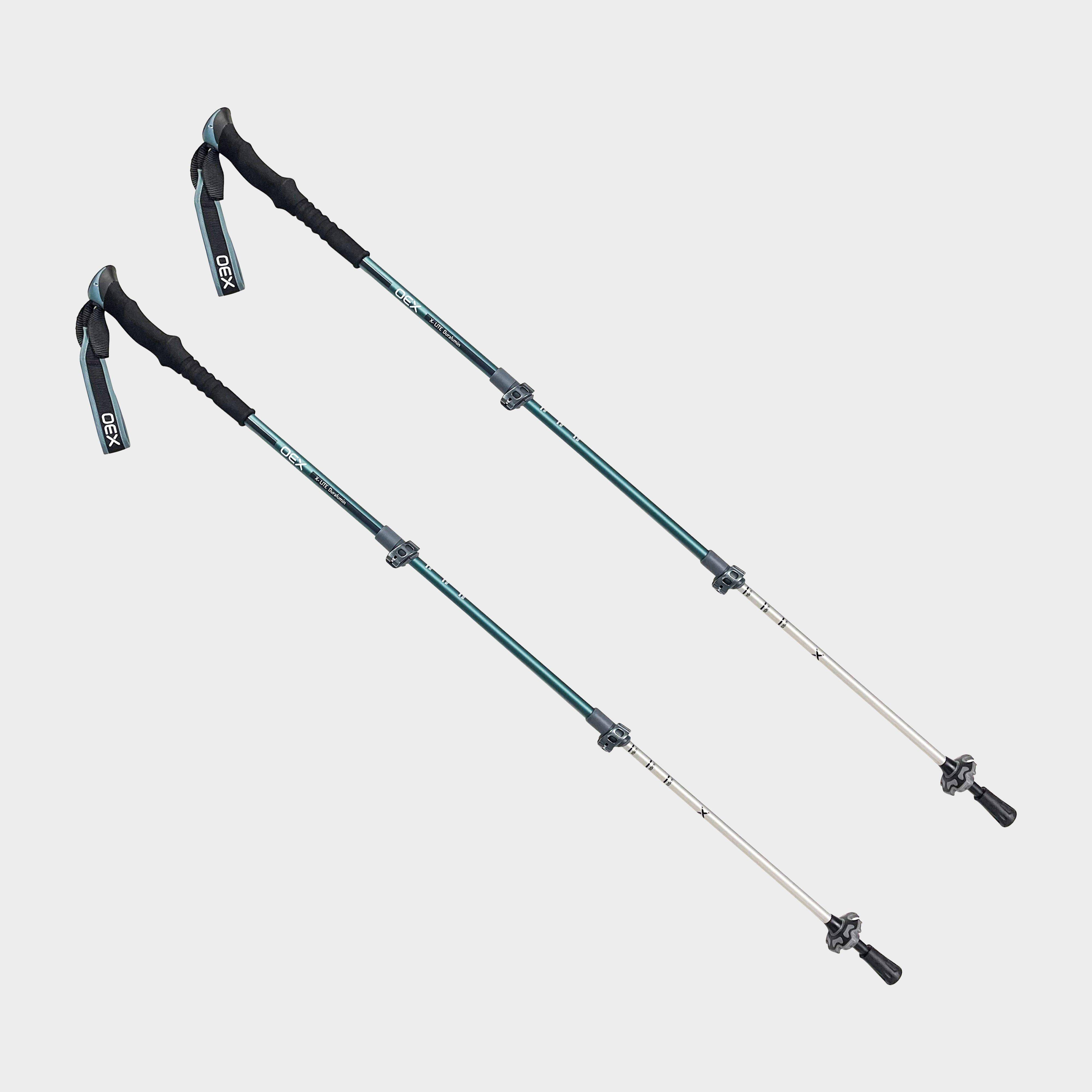 Oex Duralumin Walking Poles, Blue - One Size