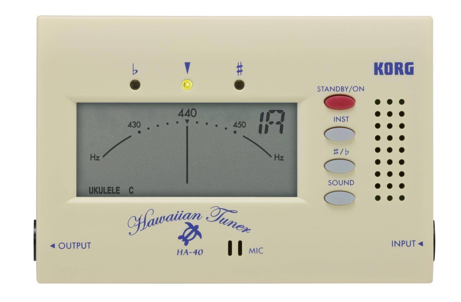 KORG HA-40 Ukulele Steel Guitar Tuner Compact