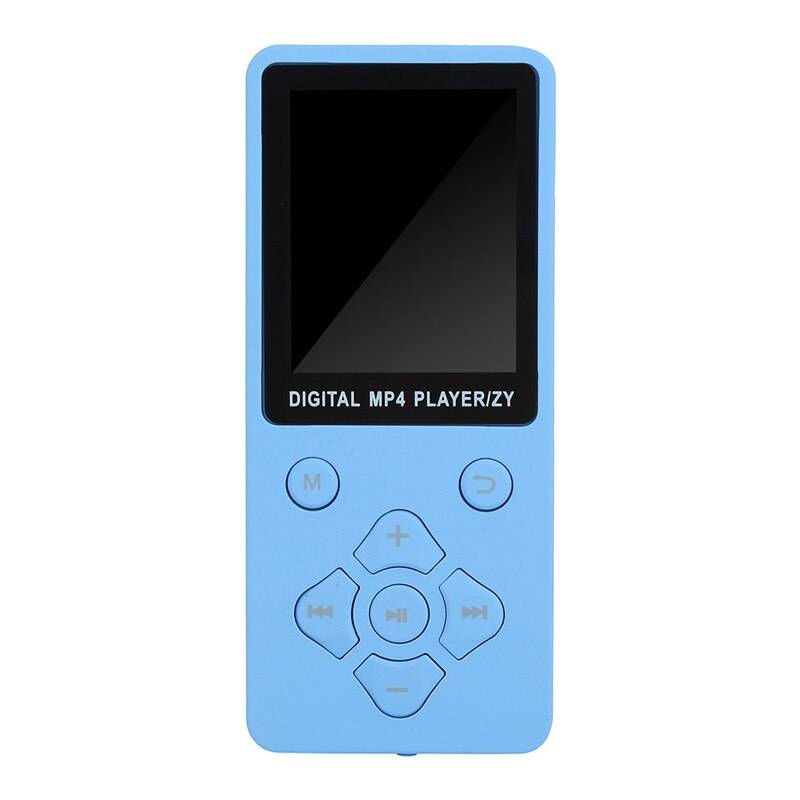 Bärbar bluetooth mp3 mp4 -spelare färgskärm fm-radio videospel film förlustfritt ljud musikspelare a50 - Blå