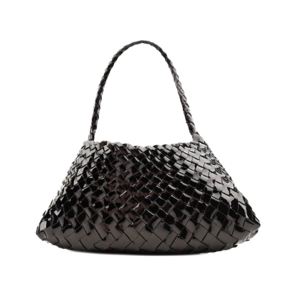 Dragon Diffusion Rosanna Mini S.croce Lædertaske - Tasker - Dame - Sort - ONE SIZE - Læder