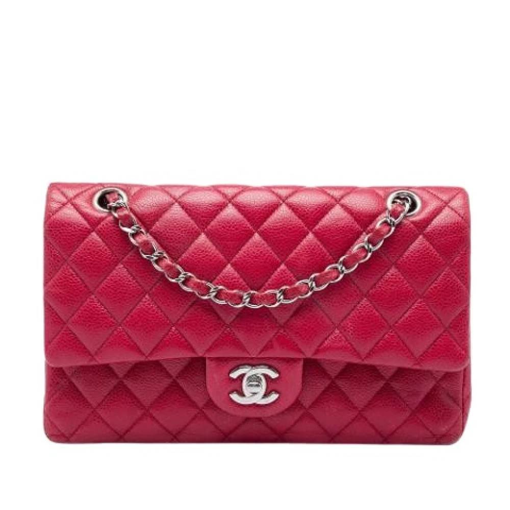 Chanel Vintage Pre-owned Laeder chanel-tasker - Vintage - Dame - Rød - ONE SIZE -