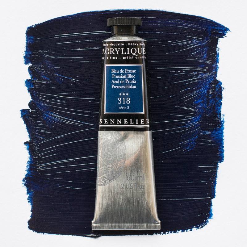 Sennelier Artist Acrylique Akrylfärg 60 ml Prussian Blue S2 318 (3F)