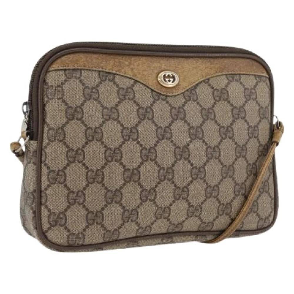 Gucci Vintage Pre-owned Vintage GG Canvas Skuldertaske - Vintage - Dame - Beige - ONE SIZE - Uld