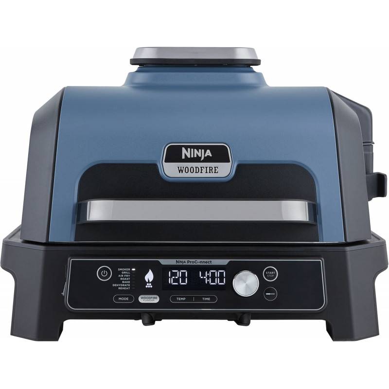 Ninja Woodfire Pro Connect XL Elgrill - Svart/Blå