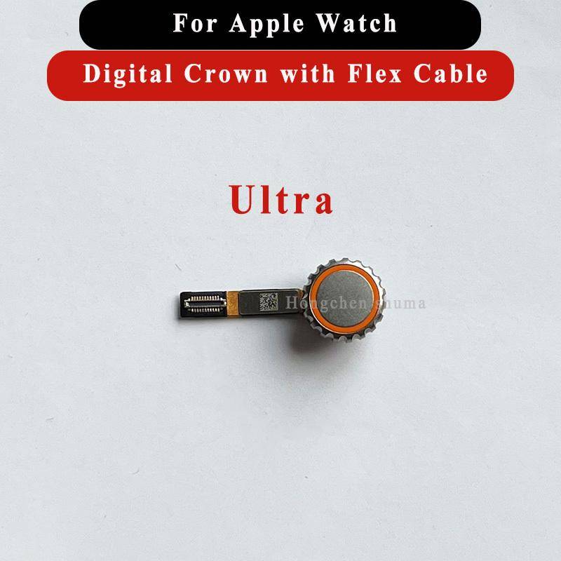 Sidoknapp Digital krona med flexkabel För Apple Watch Ultra 1 49mm Reparationsdelar Ersättning