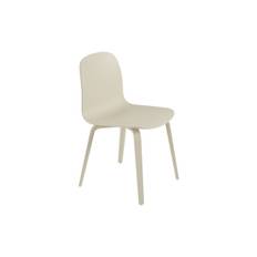 Visu Chair with Wood Base, sand